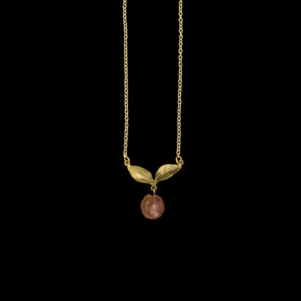 Peach Tree 16" Dainty Necklace